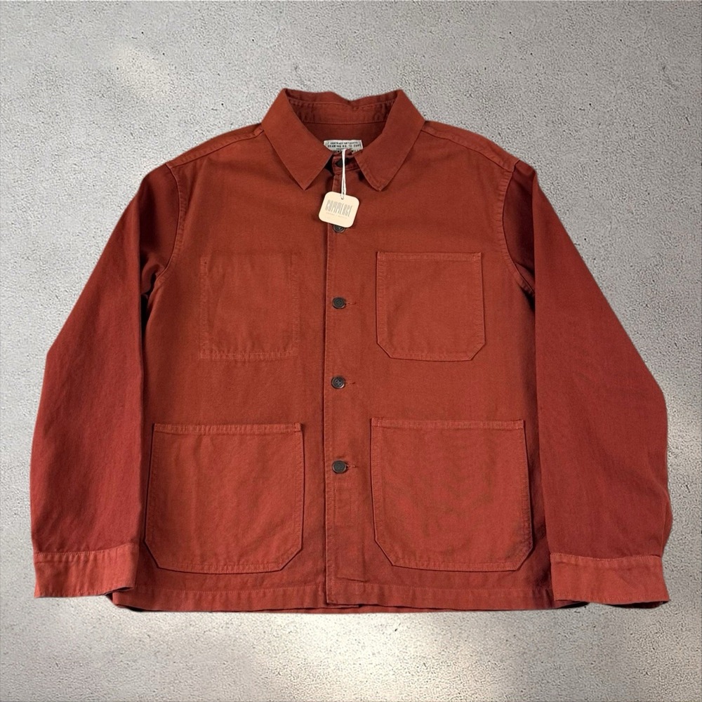Imogene + Willie Chore Jack Jacket Cotton Canvas Workwear Button Coat Sz XL